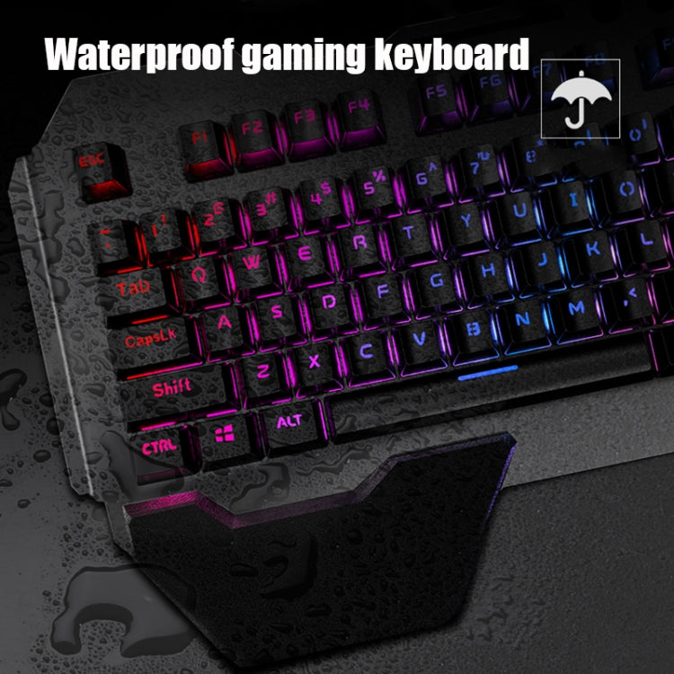 Hjemix | K680 RGB Oppladbart Gaming Trådløst Tastatur og Mus Sett (Svart)