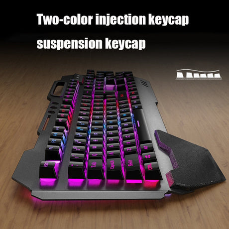 Hjemix | K680 RGB Oppladbart Gaming Trådløst Tastatur og Mus Sett (Svart)