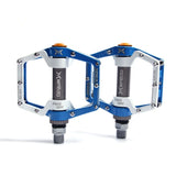 Hjemix | MPEDA Terrengsykkel Plattform Pedal Ultra-Lett Aluminiumlegering Non-Slip Plattform Pedal, Størrelse: 930(Hvit Blå)