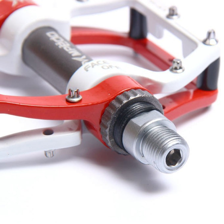 Hjemix | MPEDA Terrengsykkel Plattform Pedal Ultra-Lett Aluminiumlegering Non-Slip Plattform Pedal, Størrelse: 930(Hvit Blå)