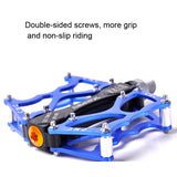 Hjemix | Sykkelpedal Terrengsykkel Aluminium Alloy Palin Pedal Non-Slip Bearing Pedal (901-2 Rød)