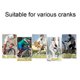 Hjemix | Sykkelpedal Terrengsykkel Aluminium Alloy Palin Pedal Non-Slip Bearing Pedal (901-2 Rød)