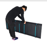 Hjemix | CLS Utendørs Lett Sammenleggbar Seng Camping Enkel Fritidsseng (Khaki)