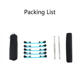 Hjemix | CLS Utendørs Lett Sammenleggbar Seng Camping Enkel Fritidsseng (Svart)