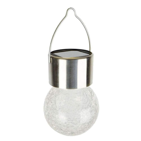 Hjemix | 12 PCS Snap Ball Solar Chandelier Utendørs Hage Gårdsplass Ferie Dekorativ Lys med Klemme (Varm Hvit Lys)