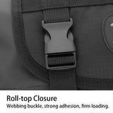 Hjemix | SAHOO 11L Forstørret Sykkel Frontveske Terrengsykkel Klemme Mesh vanntett og slitesterk Styreveske (Svart)