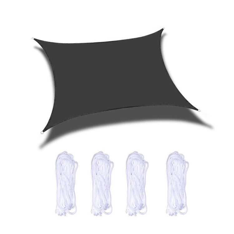 Hjemix | Utendørs hage solseil vanntett Anti-UV paviljong, Størrelse: 3m x 3m (Svart)