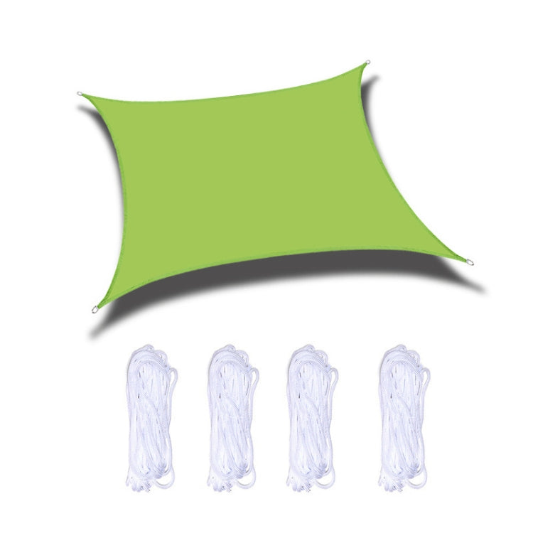Hjemix | Utendørs Hage Solseil Vanntett Anti-UV Tak, Størrelse: 4m x 4m (Grønn)
