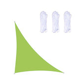 Hjemix | Triangulær Utendørs Hage Solskjermseil Vanntett Anti-UV Markise, Størrelse: 3m x 3m x 4.3m (Grønn)