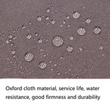 Hjemix | Trekantet Utendørs Hage Solseil vanntett UV-bestandig, størrelse: 3m x 4m x 5m (Beige)