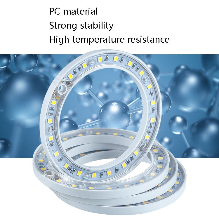 Hjemix | LED Plantevekstlampe Full Spektrum Intelligent Tidtaker Innendørs Fylllys Ring Plante Lampe, Effekt: En Hode (Solskinn)