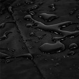 Hjemix | Utendørs Strandstol Støvtett og Vanntett Beskyttelsesdeksel for Rokkestol, Størrelse: 210x75x80cm (Svart+ Sølv)