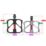 Hjemix | 1 par PROMEND terrengsykkel racing sykkel aluminium pedaler (PD-R87 svart)