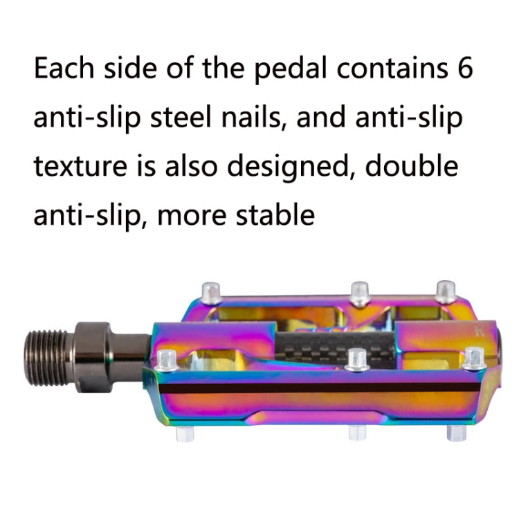 Hjemix | 1 Sett PROMEND Tre Peilin Lagre Aluminiumlegering CNC Sykkel Fargerike Pedaler PD-M86CY