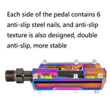 Hjemix | 1 Sett PROMEND Tre Peilin Lagre Aluminiumlegering CNC Sykkel Fargerike Pedaler PD-M86CY