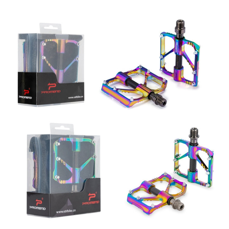 Hjemix | 1 Sett PROMEND Tre Peilin Lagre Aluminiumlegering CNC Sykkel Fargerike Pedaler PD-M86CY