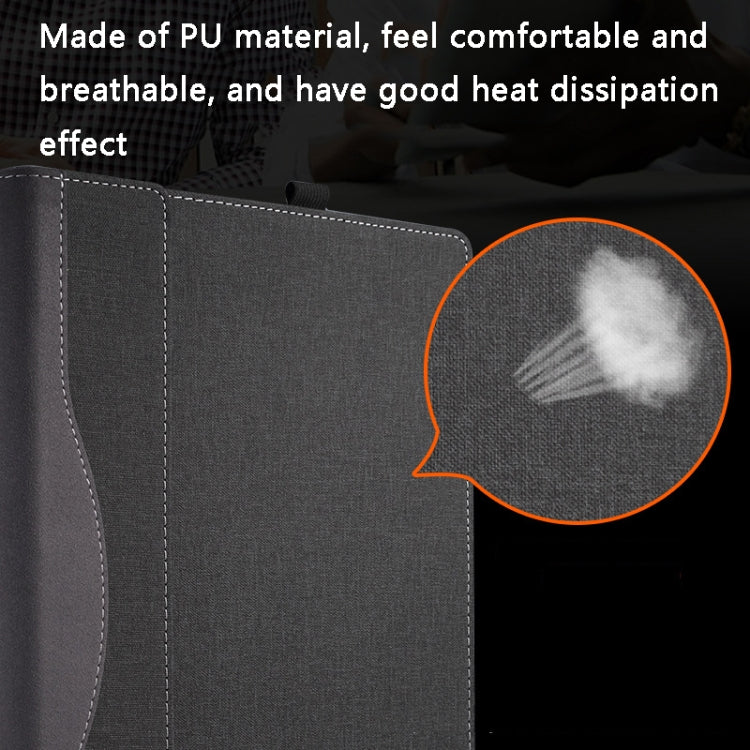 Hjemix | 13,5 tommers multifunksjonell PU-læremappe for Microsoft Surface Laptop 1/2/3/4 (Blå)