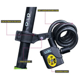 Hjemix | ULAC AL-3P Sykkelalarm Kabel Lås Terrengsykkel Lås Sykkeltilbehør