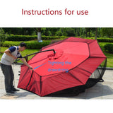 Hjemix | HY-0205 300 x 230 cm Utendørs Solparaply Antimygg Nettdeksel, Dimensjoner: Faltelt (Svart)