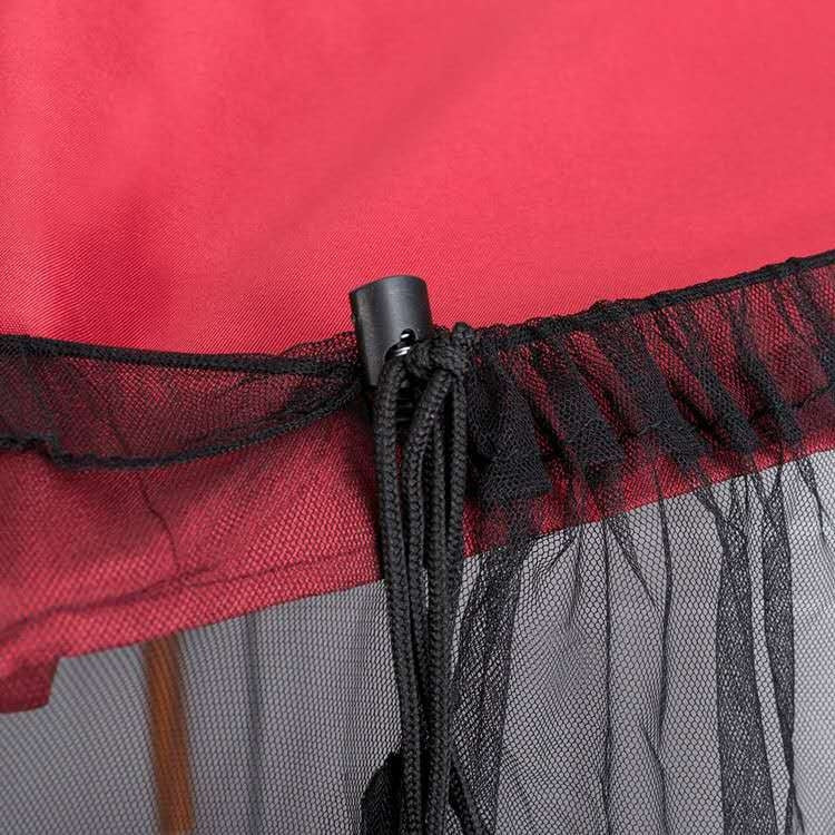 Hjemix | HY-0205 300 x 230 cm Utendørs Solparaply Antimygg Nettdeksel, Dimensjoner: Faltelt (Svart)