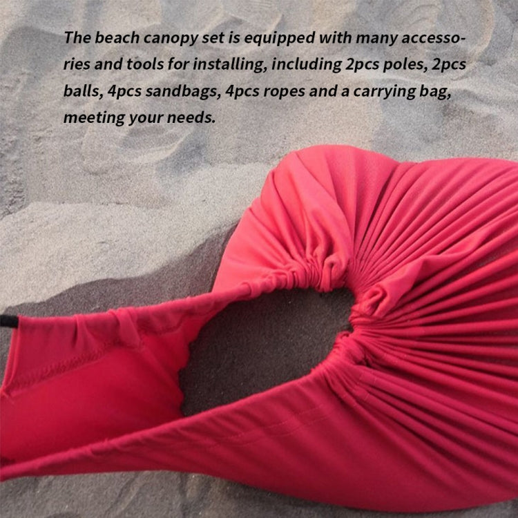 Hjemix | Utendørs Strand Lycra Telt Solseil Camping Telt, Størrelse: 210x160x150cm(Blå)