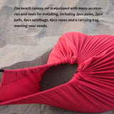 Hjemix | Utendørs Strand Lycra Telt Solseil Camping Telt, Størrelse: 210x160x150cm(Blå)