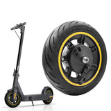 Hjemix | 10 Tommers Elektrisk Scooter Frontdekk Uten Slange for Ninebot MAX G30 (Gul)
