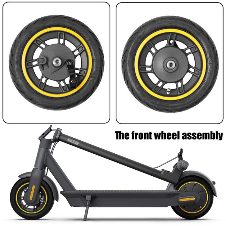Hjemix | 10 Tommers Elektrisk Scooter Frontdekk Uten Slange for Ninebot MAX G30 (Gul)