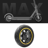 Hjemix | 10 Tommers Elektrisk Scooter Frontdekk Uten Slange for Ninebot MAX G30 (Gul)