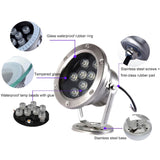 Hjemix | LED Underwater Light Pool Fish Pond Fountain Waterproof Landscape Light 18W(Gul)