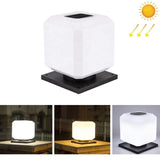 Hjemix | 003 Solar Square Utendørs Post Lys LED Vanntette Vegglamper, Størrelse: 20 cm (Tricolor Lys)