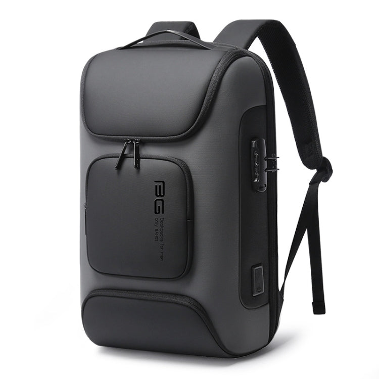 Hjemix | BANGE BG-7216plus Tyverisikret Vanntett Reise Herre Ryggsekk 15.6 Tommers Laptop Bag (Grå)