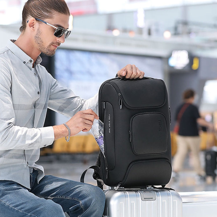 Hjemix | BANGE BG-7216plus Tyverisikret Vanntett Reise Herre Ryggsekk 15.6 Tommers Laptop Bag (Grå)