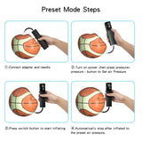 Hjemix | AP-04 Trådløs Elektrisk Luftpumpe Med LCD Skjerm For Fotball Basketball (Svart)
