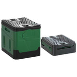 Hjemix | Automatisk sammenleggbart bærbart toalett utendørs nødmobiltoalett (Hærsgrønn)