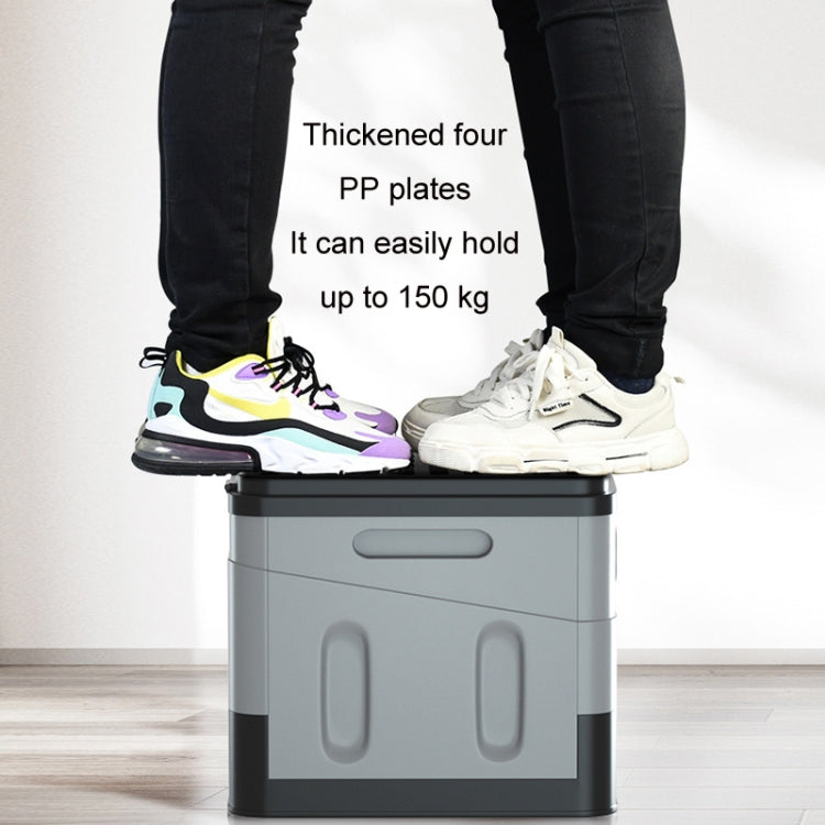 Hjemix | Auto Folding Portable Toilet Outdoor Emergency Mobile Toilet (Mørk Grå)