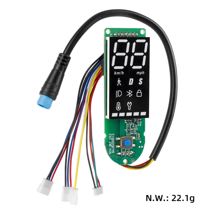 Hjemix | For Xiaomi Electric Scooter Pro/Pro 2/1S Fire-tråds Dobbeltbremse Bluetooth Kortsett, Spesifikasjon: Kort Kun