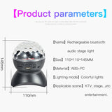 Hjemix | Hjem LED Magisk Ball Lamper Bounce Ambient Lamper Rom Lyd Lamper Kuler, Farge: Ladingsmodul Svart (RGB Farget 5W)