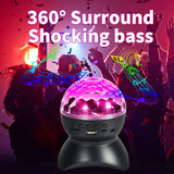 Hjemix | Hjem LED Magisk Ball Lamper Bounce Ambient Lamper Rom Lyd Lamper Kuler, Farge: Ladingsmodul Svart (RGB Farget 5W)