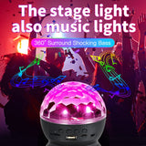 Hjemix | Hjem LED Magisk Ball Lamper Bounce Ambient Lamper Rom Lyd Lamper Kuler, Farge: Ladingsmodul Svart (RGB Farget 5W)