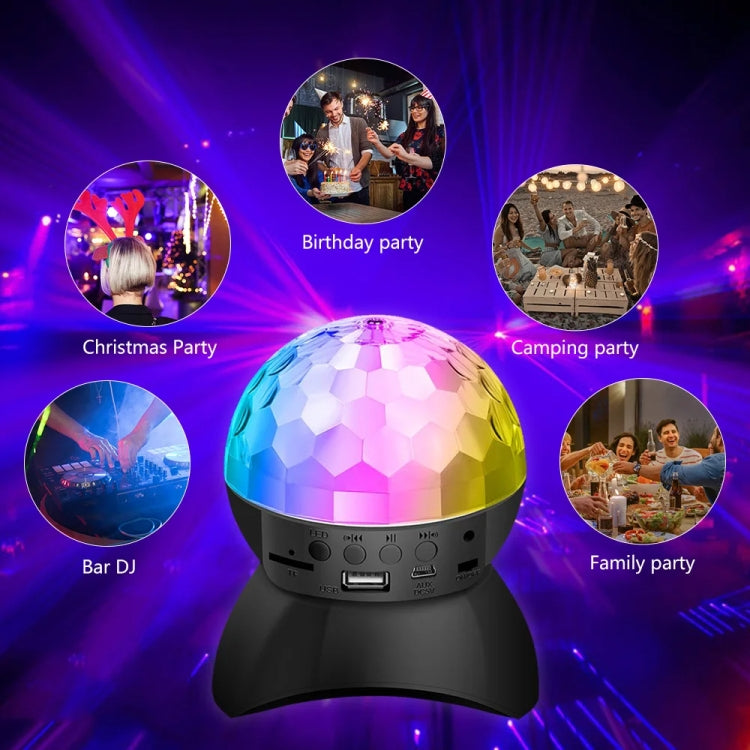 Hjemix | Hjem LED Magisk Ball Lamper Bounce Ambient Lamper Rom Lyd Lamper Kuler, Farge: Ladingsmodul Svart (RGB Farget 5W)
