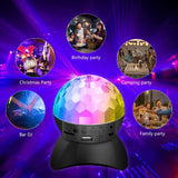 Hjemix | Hjem LED Magisk Ball Lamper Bounce Ambient Lamper Rom Lyd Lamper Kuler, Farge: Ladingsmodul Svart (RGB Farget 5W)