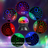 Hjemix | Hjem LED Magisk Ball Lamper Bounce Ambient Lamper Rom Lyd Lamper Kuler, Farge: Ladingsmodul Svart (RGB Farget 5W)