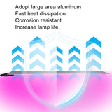 Hjemix | 4 hoder 12V Full Spectrum Rød og Blå Lys Panel Plantevekstlampe Frøplante Fylllys (EU-plugg)