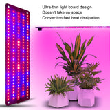 Hjemix | 4 hoder 12V Full Spectrum Rød og Blå Lys Panel Plantevekstlampe Frøplante Fylllys (EU-plugg)