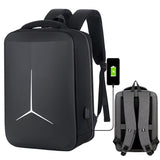 Hjemix | 15 Tommers Multifunksjonell Vanntett Forretningssport Laptop Ryggsekk med USB-port (Svart)
