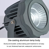 Hjemix | LED Flomlys COB Utendørs Vanntett Spotlight Reklame Lamper Hage Lampe, Farge: 10W 7 Farger