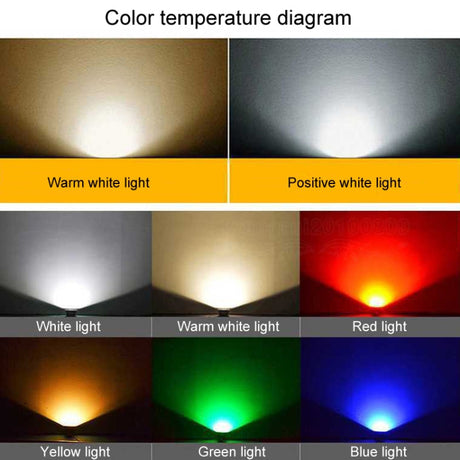 Hjemix | LED Flomlys COB Utendørs Vanntett Spotlight Billboard Lys Hage Lampe, Farge: 20W 2 Fargevalg 1