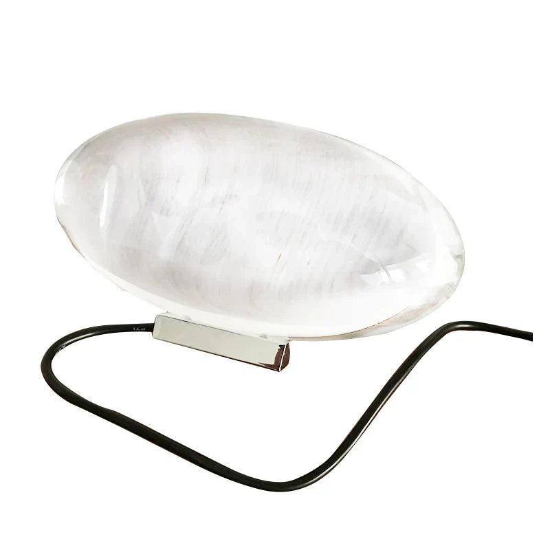 Hjemix | Crystal LED Bordlampe "Eye of the Sky" – Italiensk Design Nattbord Prosjektorlampe for Stue og Soverom Dekorasjon