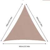 Hjemix | TriBlocker Solseil – Premium Solbeskyttelse, Vanntett Triangelseil